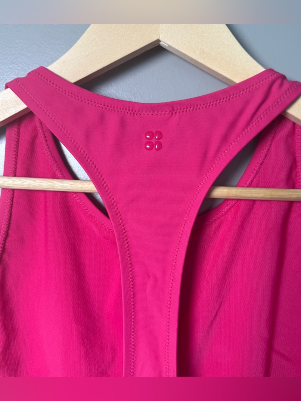 Sweaty Betty One-Piece Swimsuit | Colorblock | Hot Pink + Navy | Size L - Picture 4 of 8